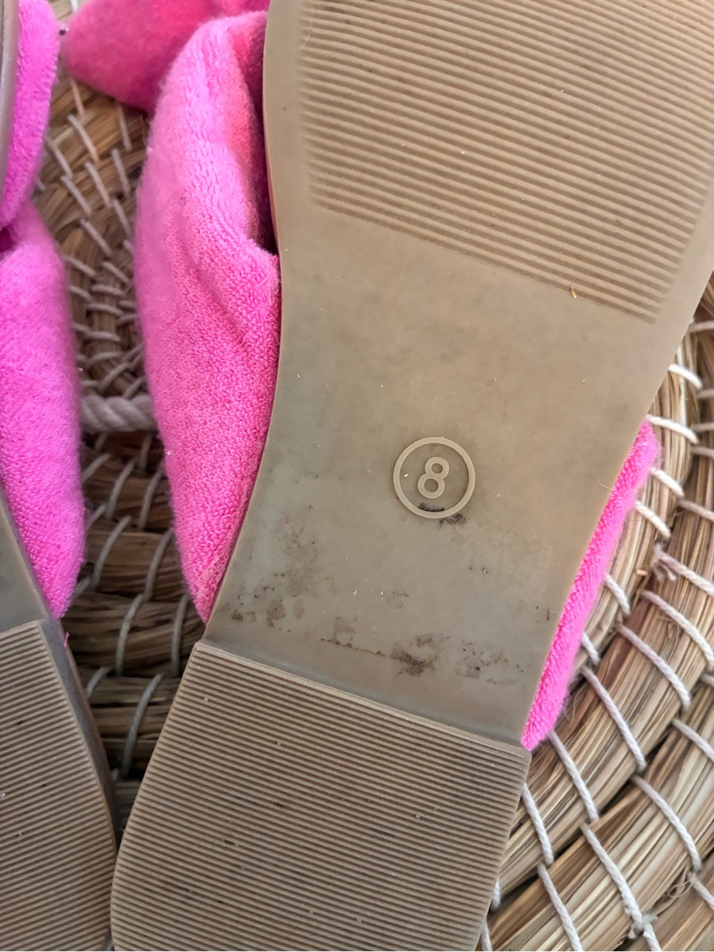 Shade & Shore Hot Pink Knotted Toe-Post Sandals - Picture 4 of 8